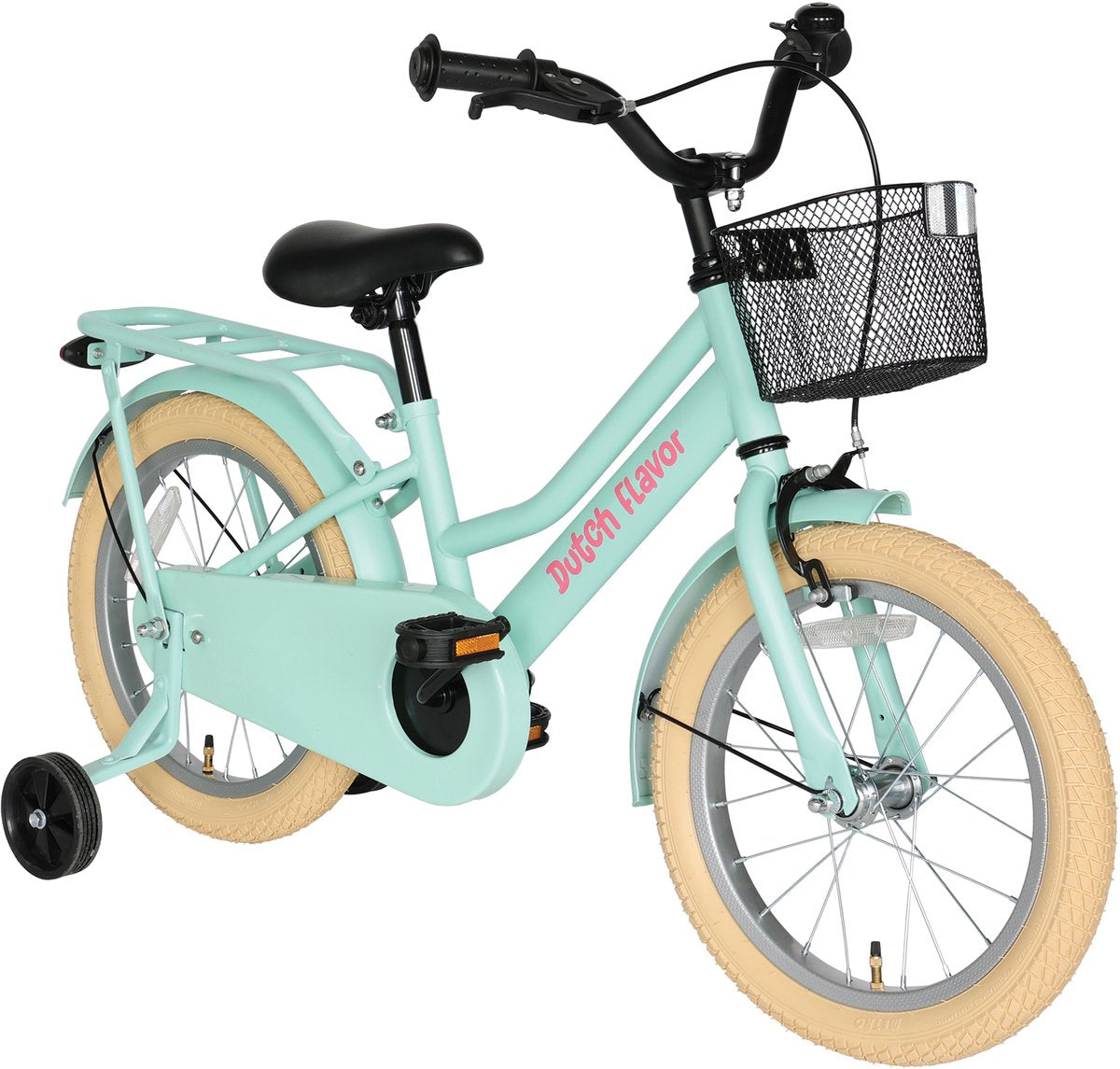 DUTCH FLAVOR Kinderfiets 16" - Mint groen