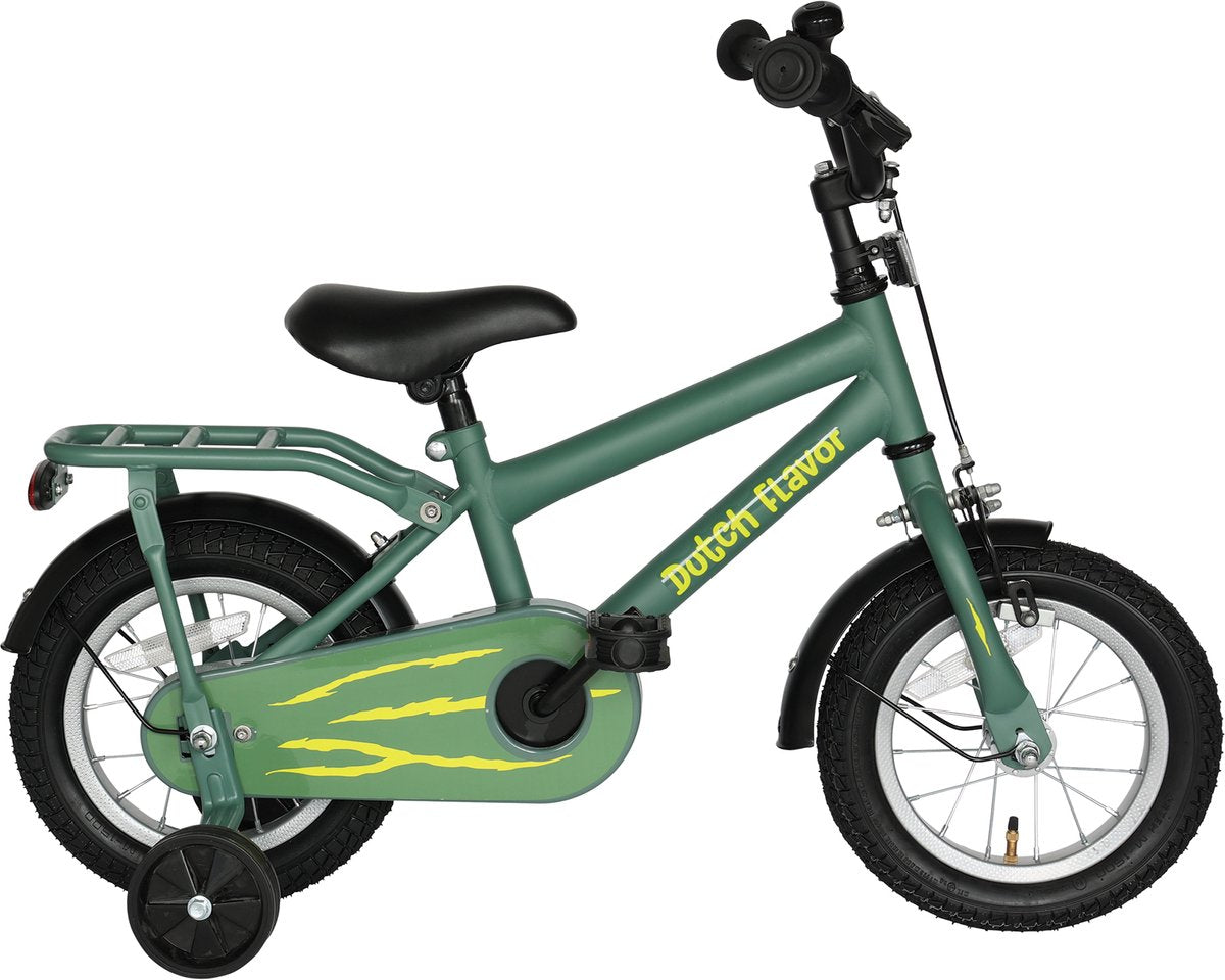 DUTCH FLAVOR Kinderfiets 12" - Groen