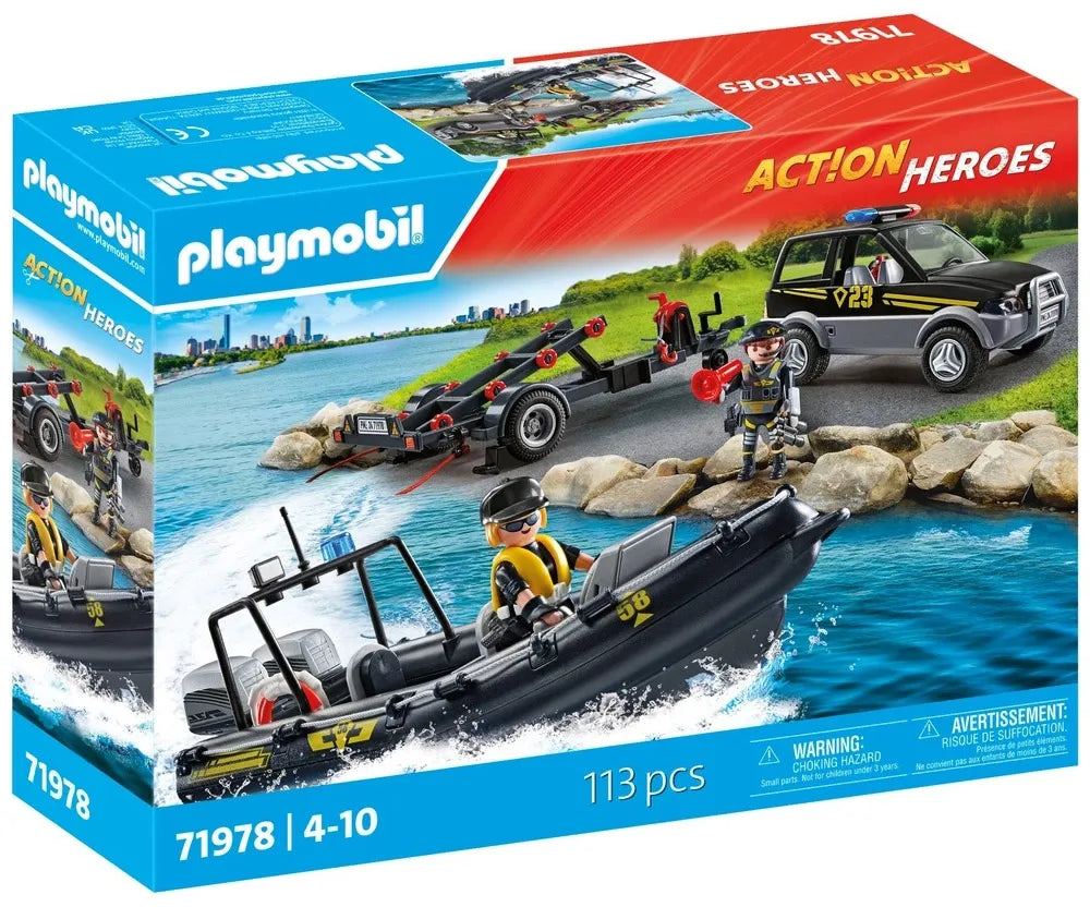 PLAYMOBIL 71978 Special Politie eenheid m/speedboot