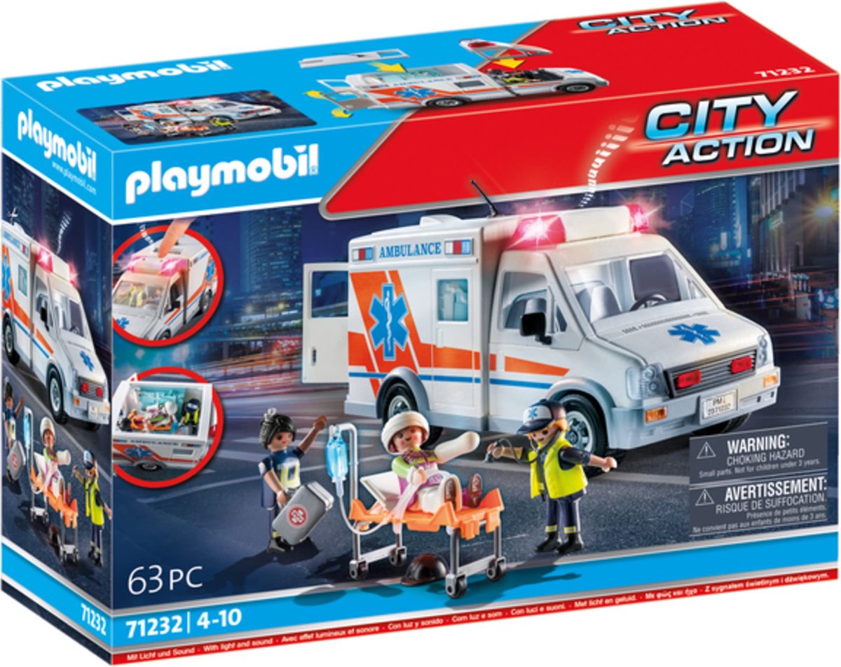 PLAYMOBIL 71232 Amerikaanse ambulance