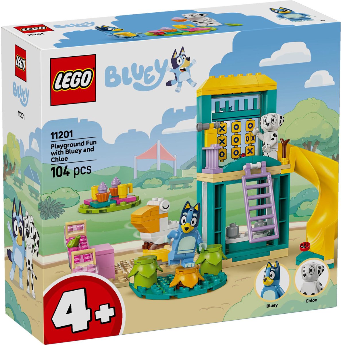 LEGO Duplo 11201 Bluey en Chloé in de speeltuin