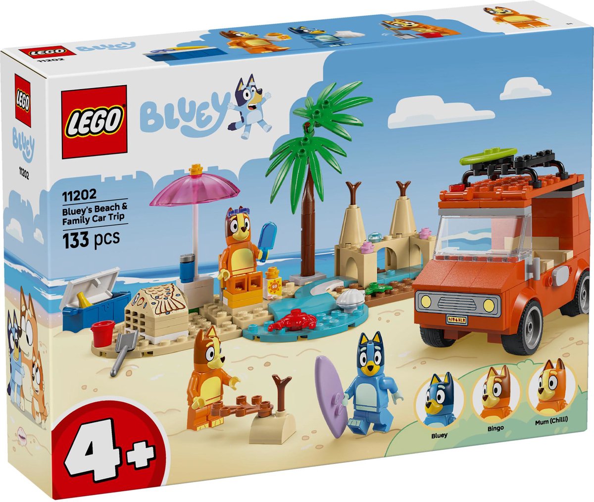 LEGO Duplo 11202 Bluey's autorit naar het strand