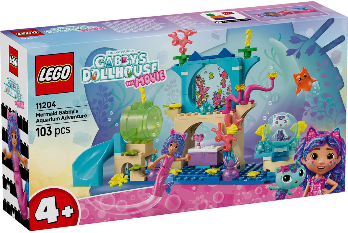 LEGO Gabby 11204 Zeemeermin Gabby's aquariumavontuur