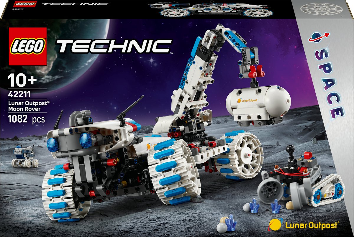 LEGO Technic 42211 Lunar Outpost maanrover ruimtevoertuig TU