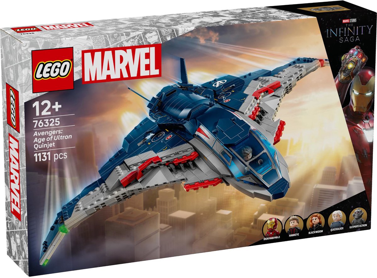 LEGO Marvel 76325 Avengers: Age of Ultron Quinjet