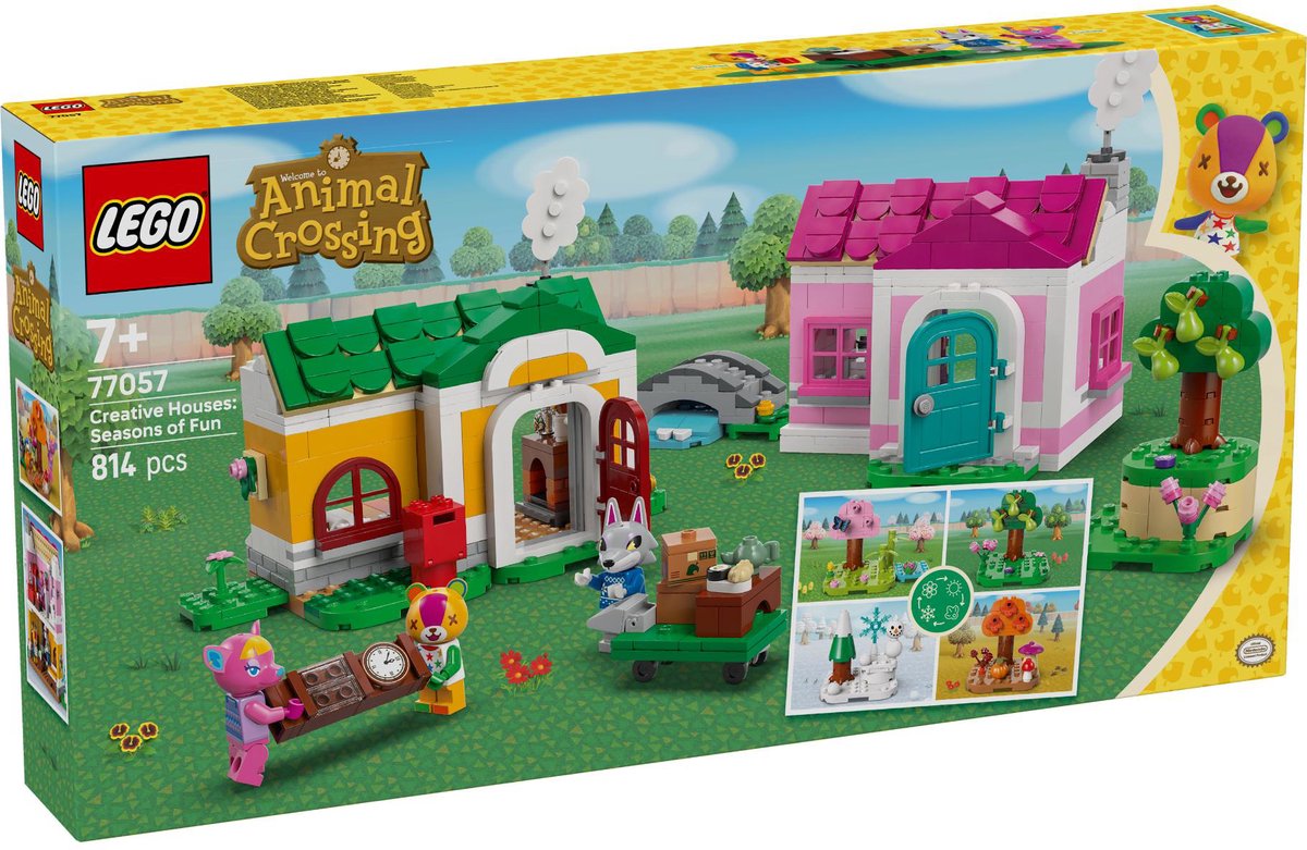 LEGO Animal Crossing 77057 Creatieve huizen: seizoenenlang plezier