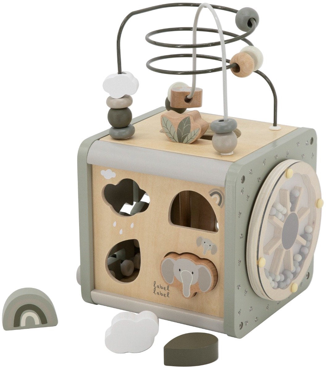 LABEL LABEL Activity Cube - olive green