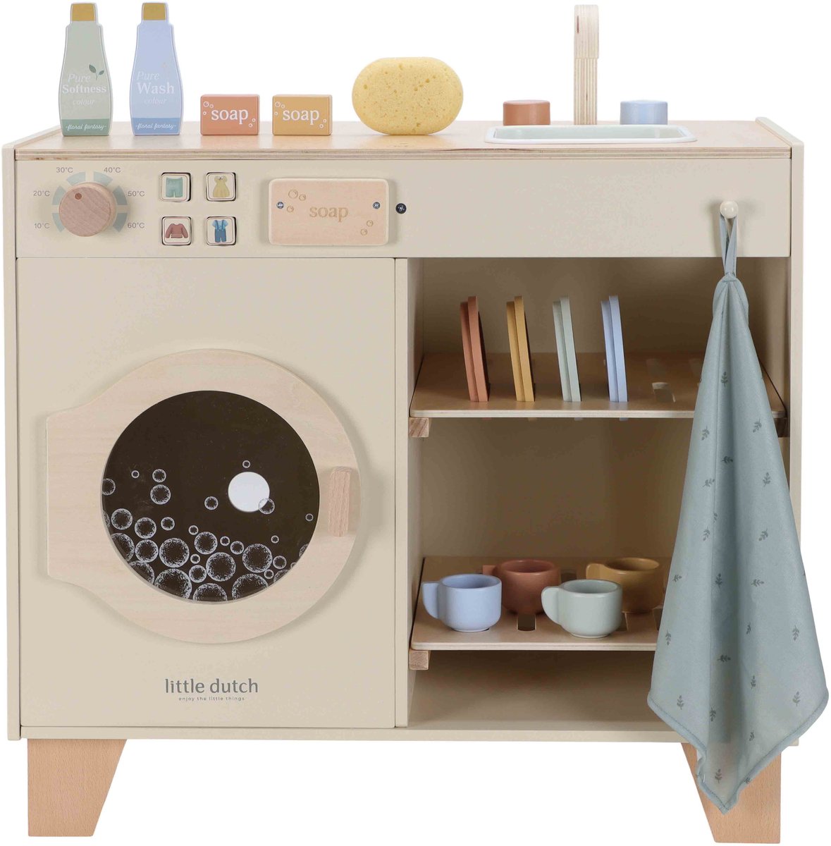 LITTLE DUTCH Houten wasmachine