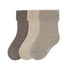LASSIG Terry sokken gots - 3st. ass. bruin/beige - 12-14