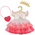 HELESS Jurk princess Emily met tas en kroon 35/45cm