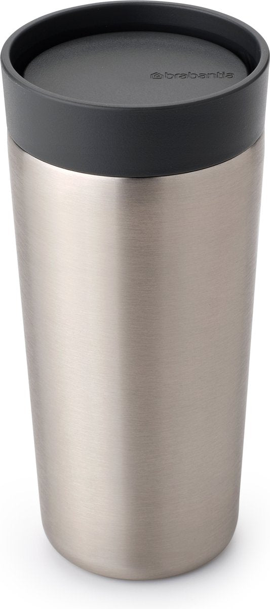 BRABANTIA Make & take isoleerbeker 0.36L - d. grijs