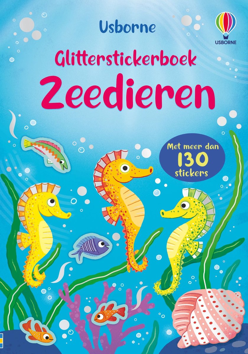 Zeedieren - Glitter stickerboek