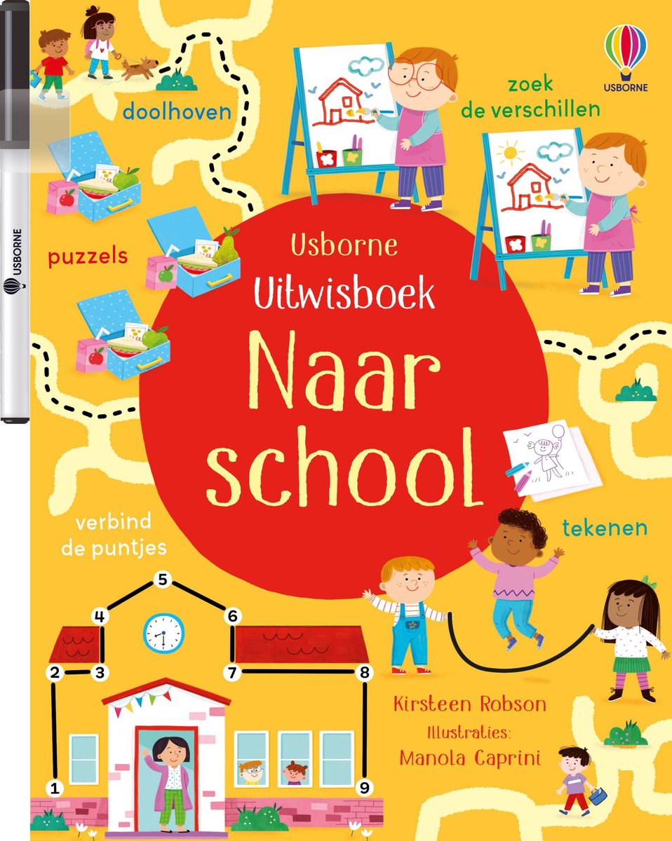 Naar school - Uitwisboek