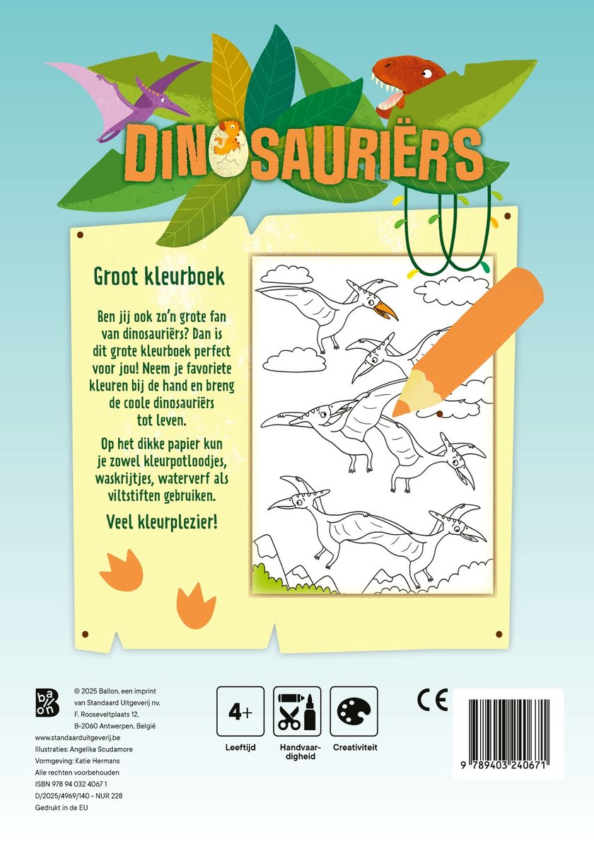 Groot kleurboek - Dino