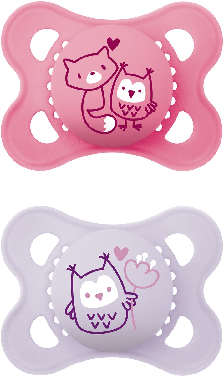 MAM original Pure fopspeen silicoon 0-6m girl