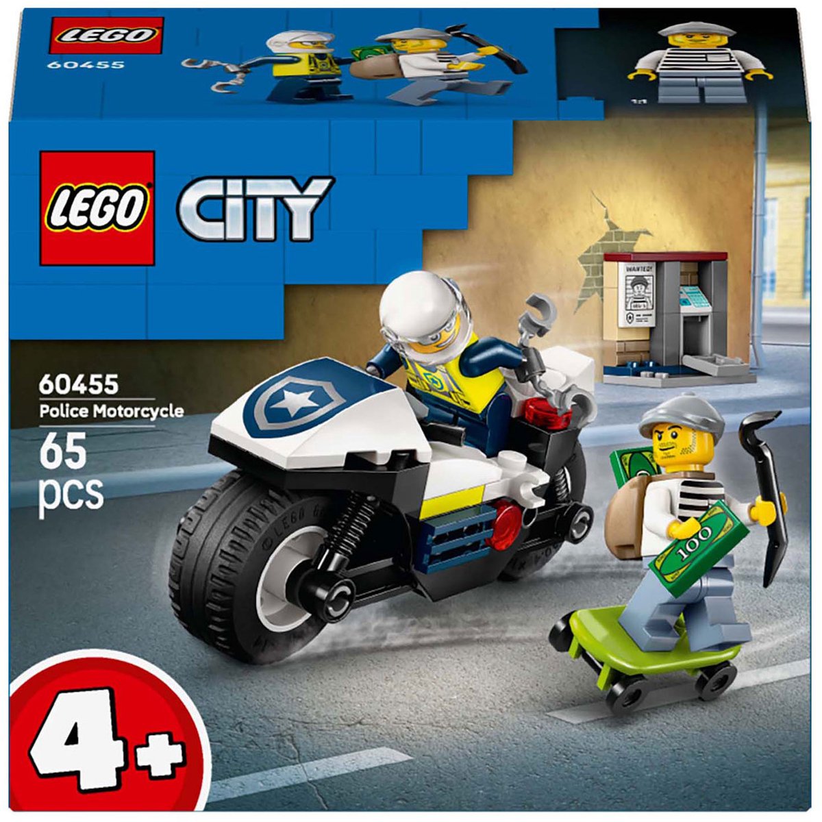 LEGO City 60455 Achtervolging op politiemotor