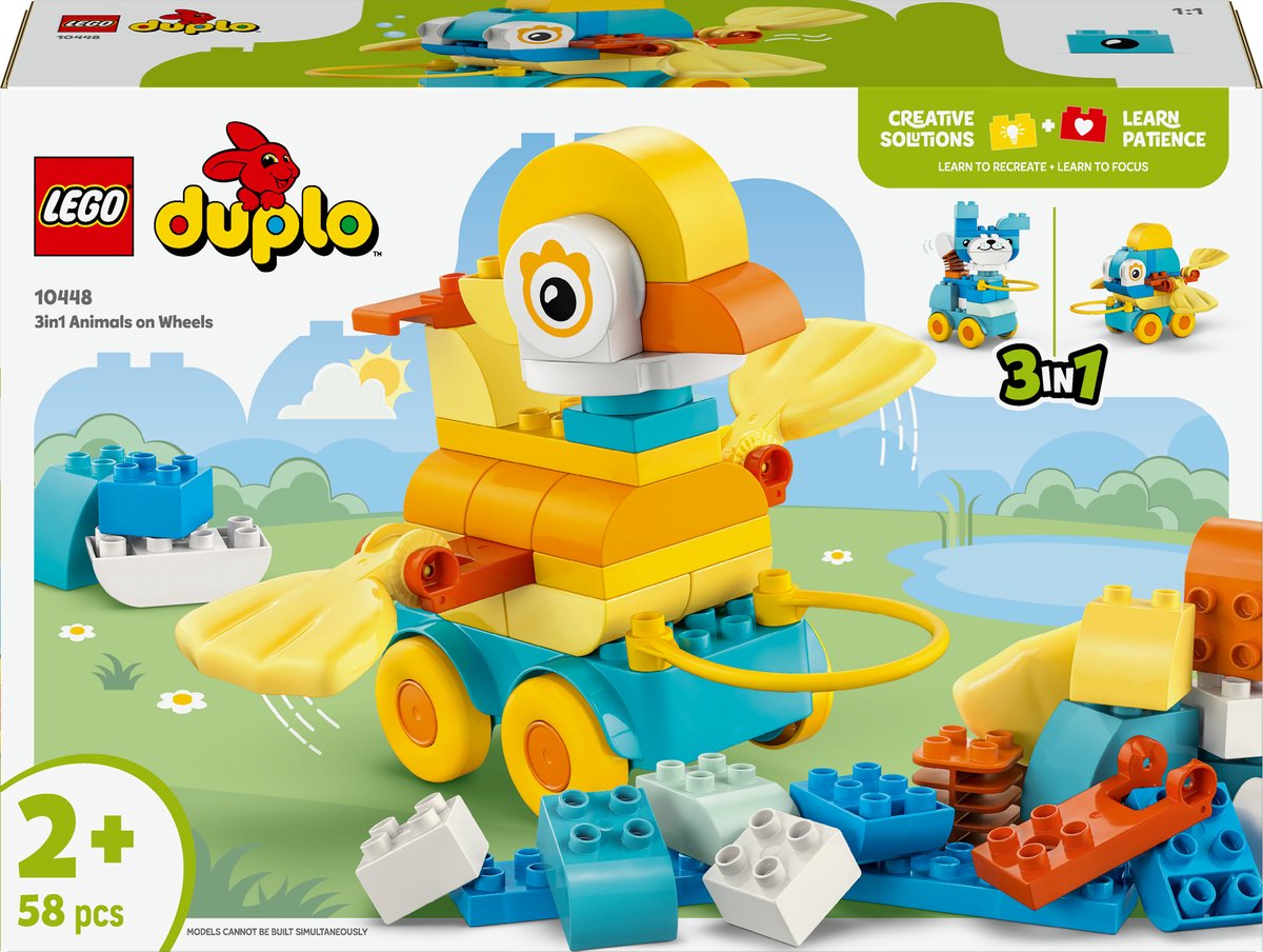 LEGO DUPLO 10448 3-in-1 dieren op wielen