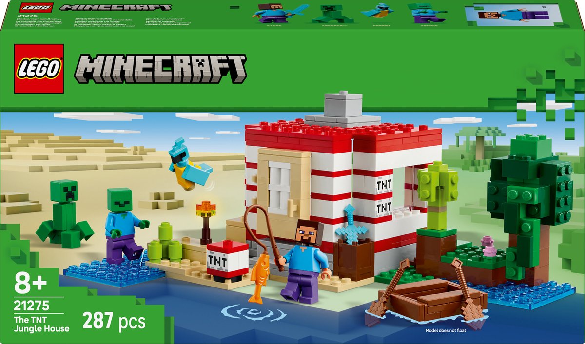 LEGO Minecraft 21275 Het TNT junglehuis