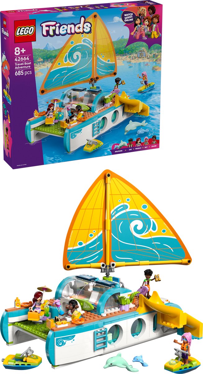 LEGO Friends 42664 Avontuurlijke bootreis