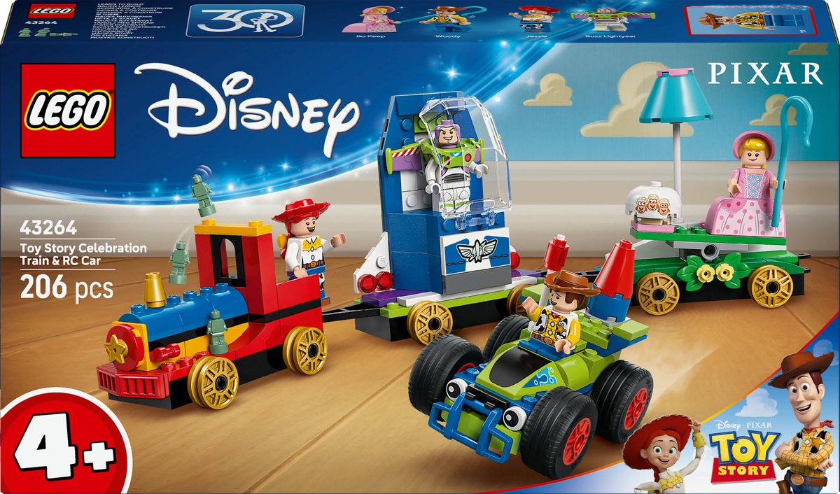 LEGO Disney 43264 Toy Story feesttrein en RC auto