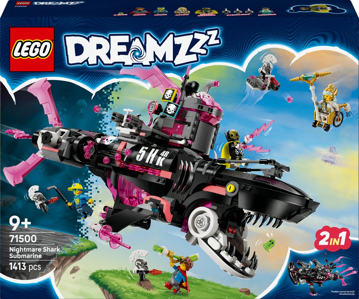 LEGO Dreamzzz 71500 Nachtmerrie haaienonderzeeër