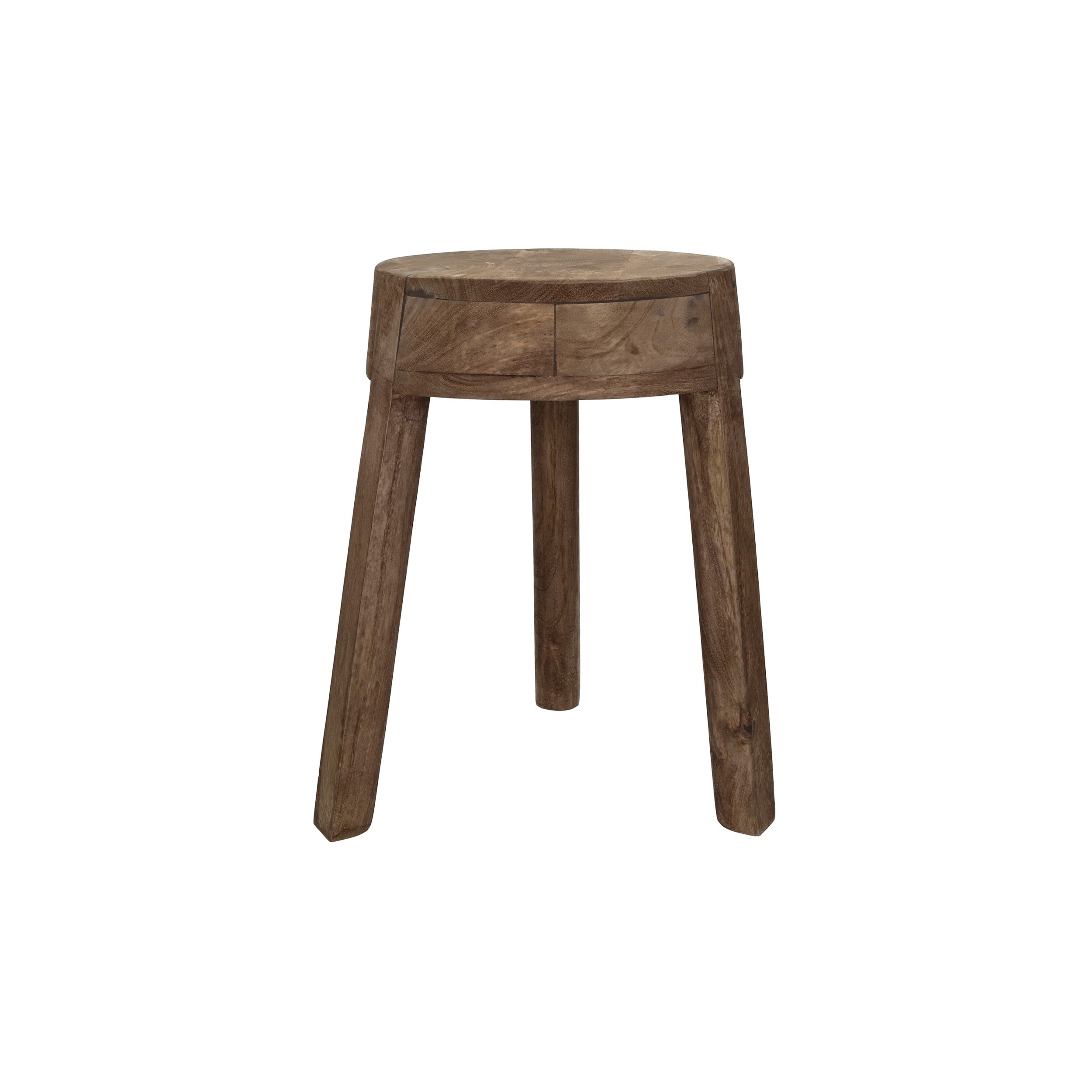 POMAX Pablo kruk/ bijzettafel - D 27cm H 42cm - mangohout