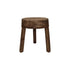POMAX Pablo kruk/ bijzettafel - D 30cm H 37cm - mangohout
