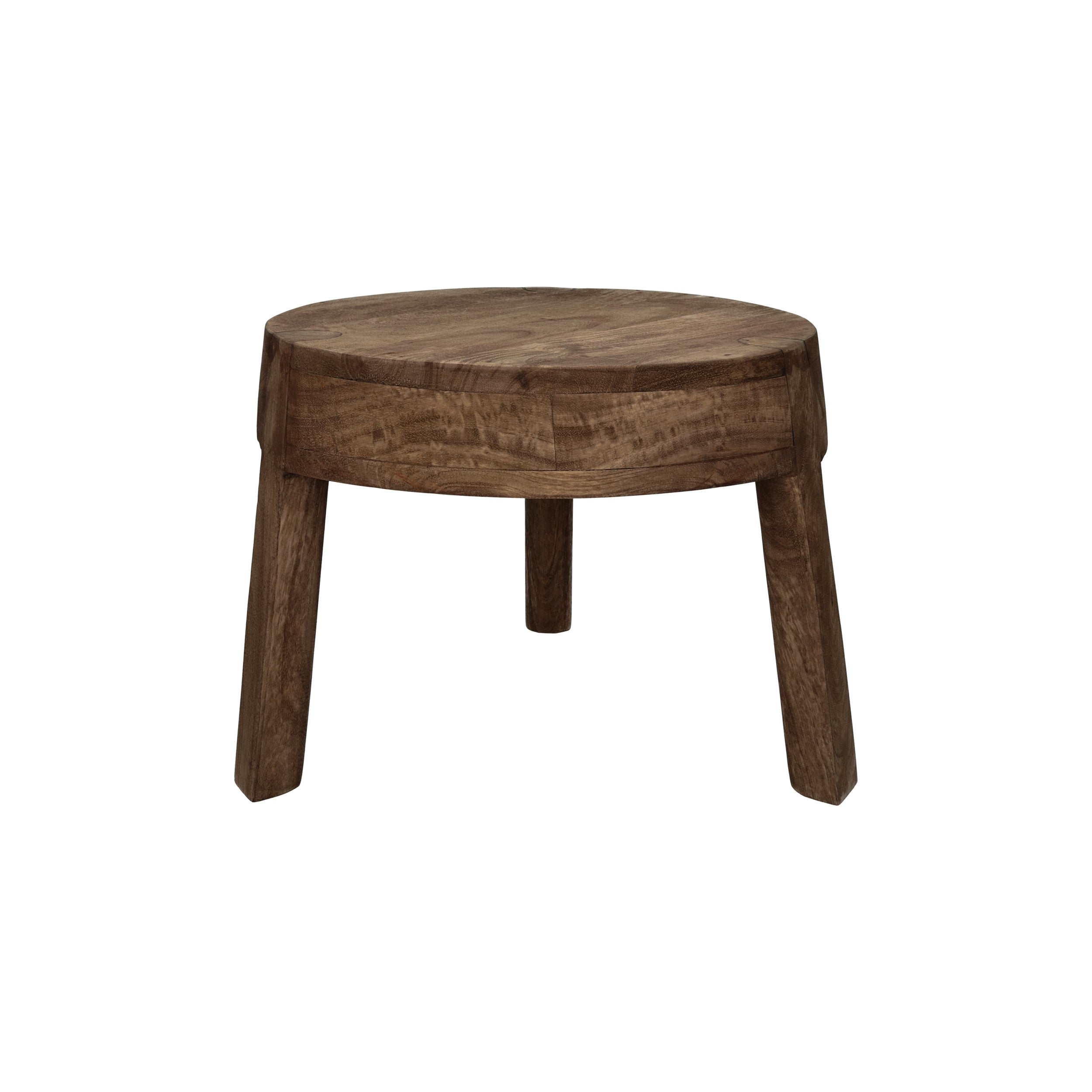 POMAX Pablo kruk/ bijzettafel - D 38 H 31cm - mangohout