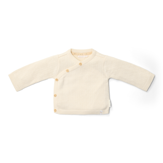 LITTLE DUTCH Knitted cardigan - off white - 68