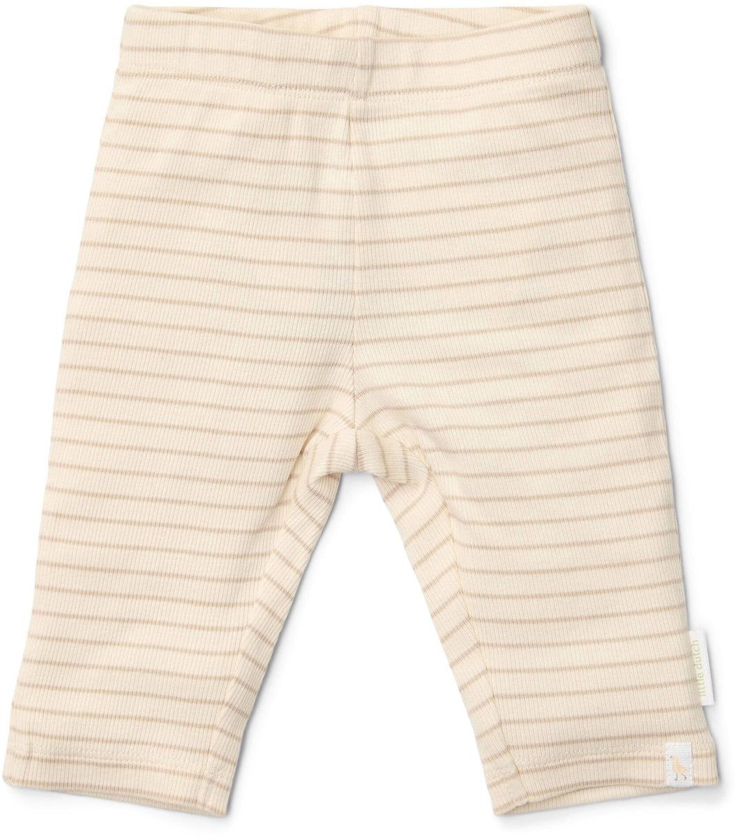 LITTLE DUTCH Legging - soft beige streep - 68