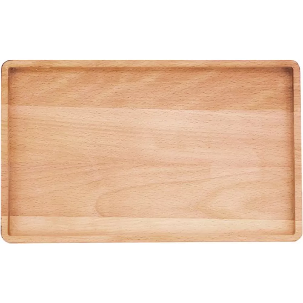 PUUR HOUT Beuk -Serveertray rechthoekig L 28x17cm