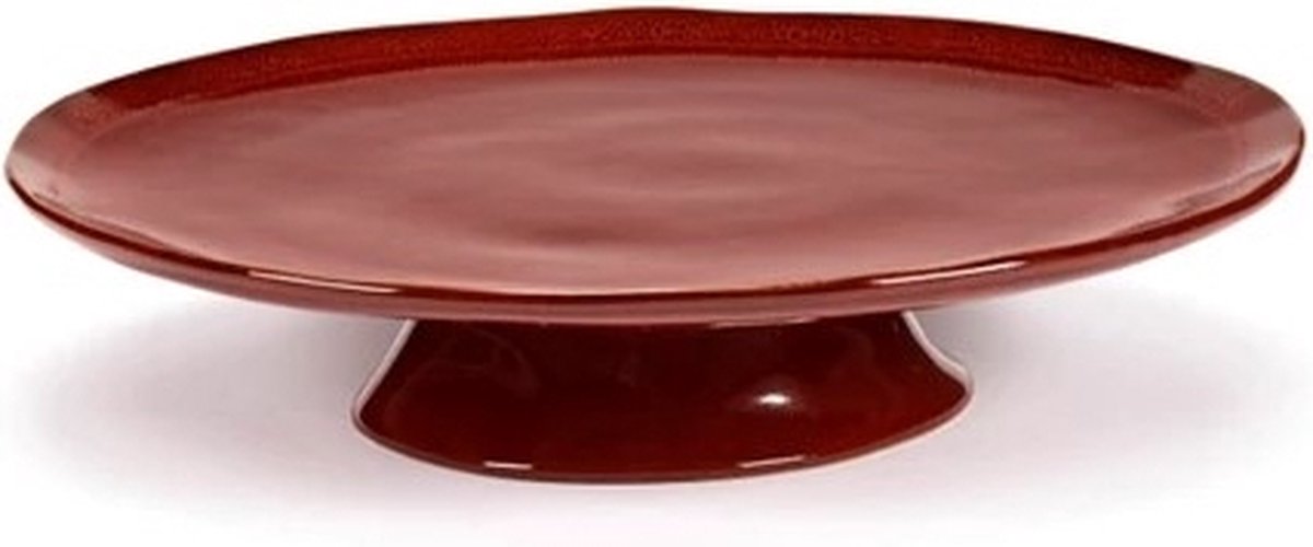 Marie Michielssen Groot bord m/voet - venetian red