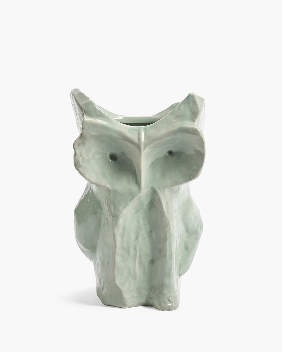 MARNI OWL After Midnight Vaas uil - licht blauw - L