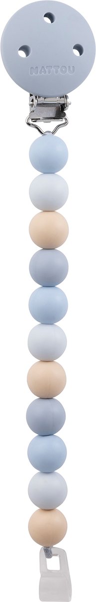 NATTOU Fopspeenhouder - multicol. blauw
