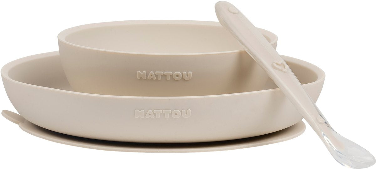 NATTOU Eetset 3dlg - klei