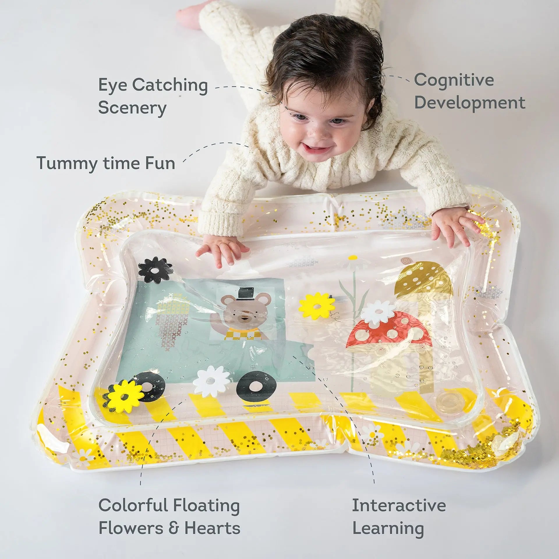 TAF TOYS Ice cream bear watermat
