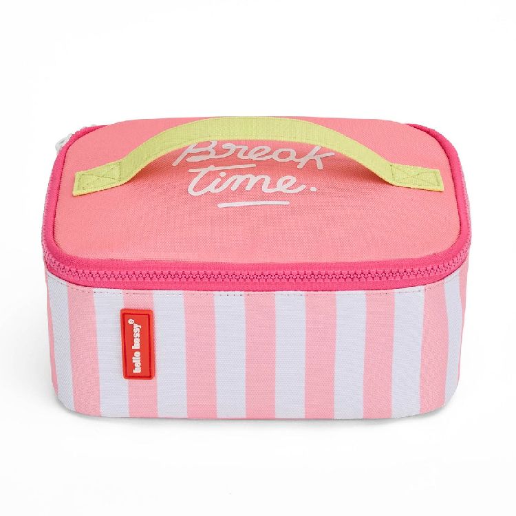 HELLO HOSSY Lunchtas - pink stripes