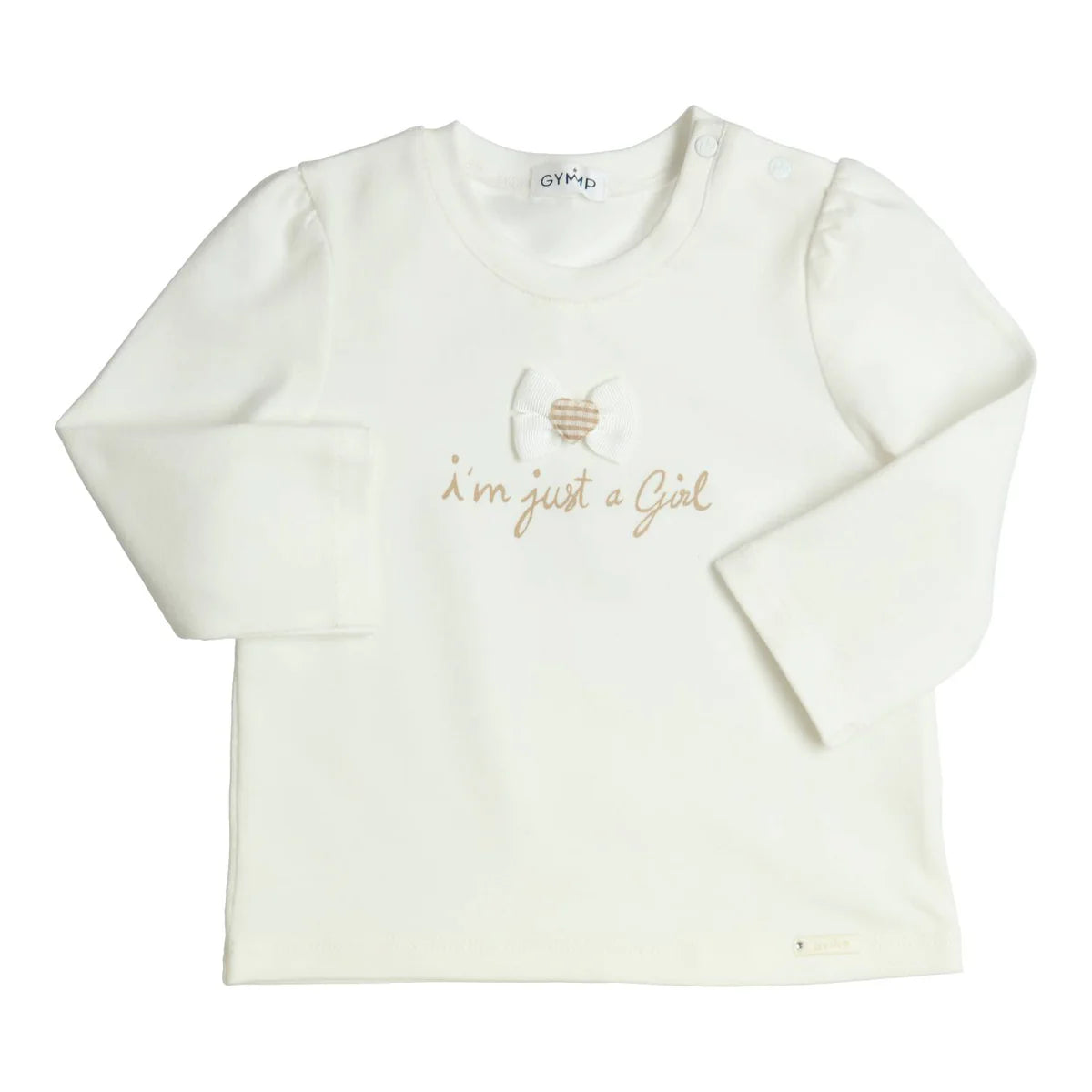 GYMP G  Longsleeve Aerodoux I'm Just A Girl- Off White- 80