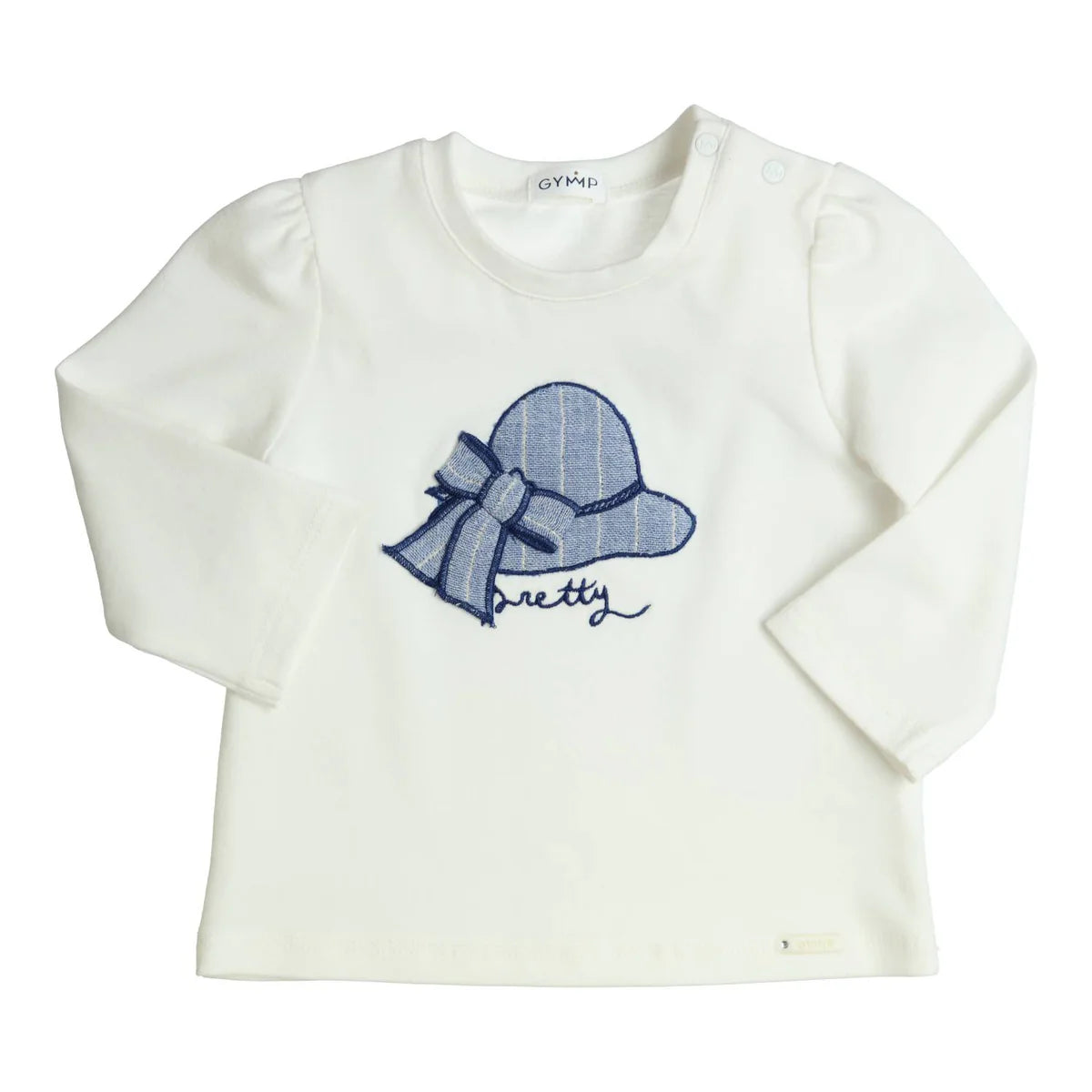 GYMP G  Longsleeve Aerodoux Pretty- Off White / Blue- 80
