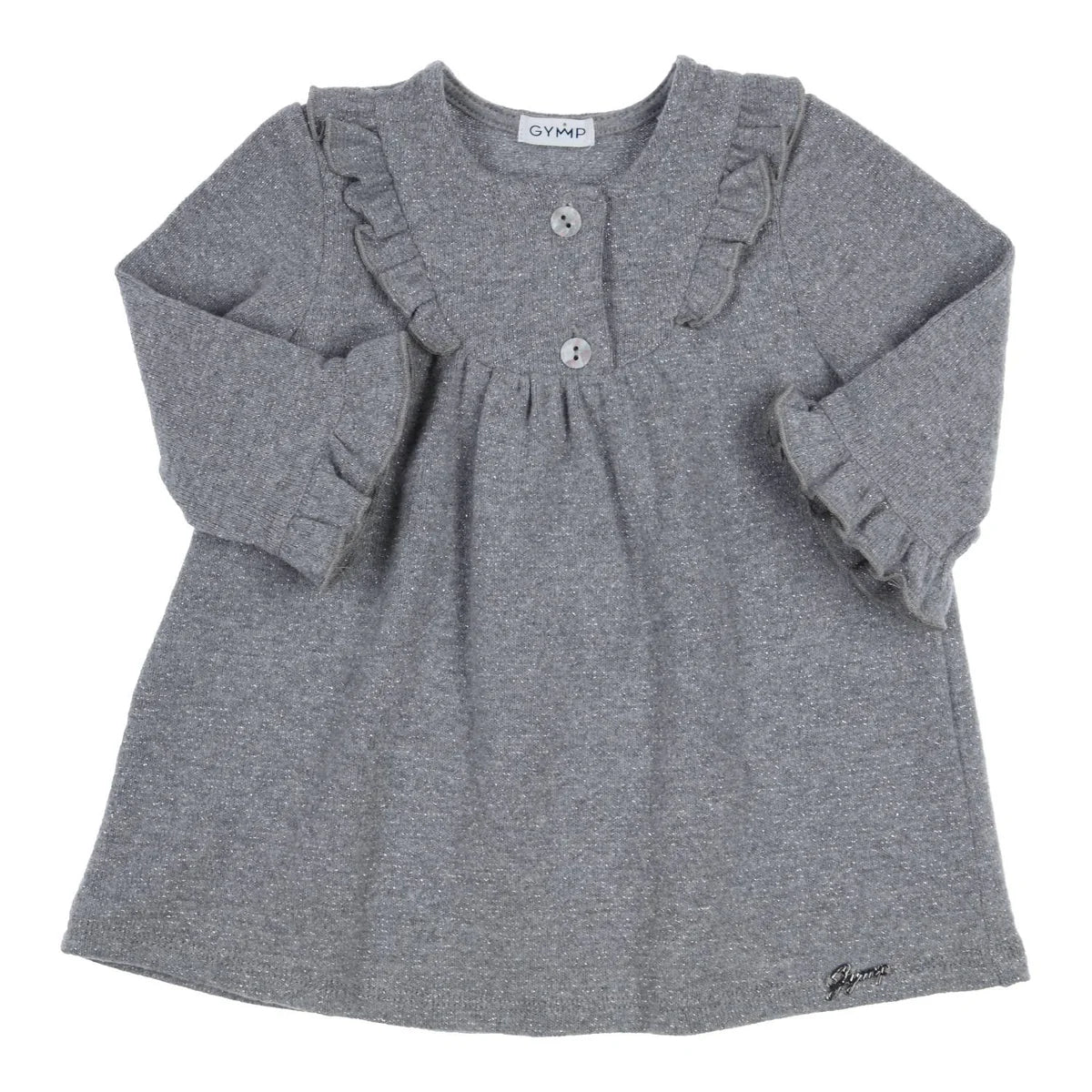 GYMP G  Dress Lucia Grey Ruffles- Grey- 86