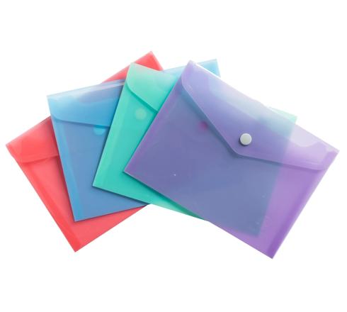 EXACOMPTA Chromaline zakje m/drukknop - pastel
