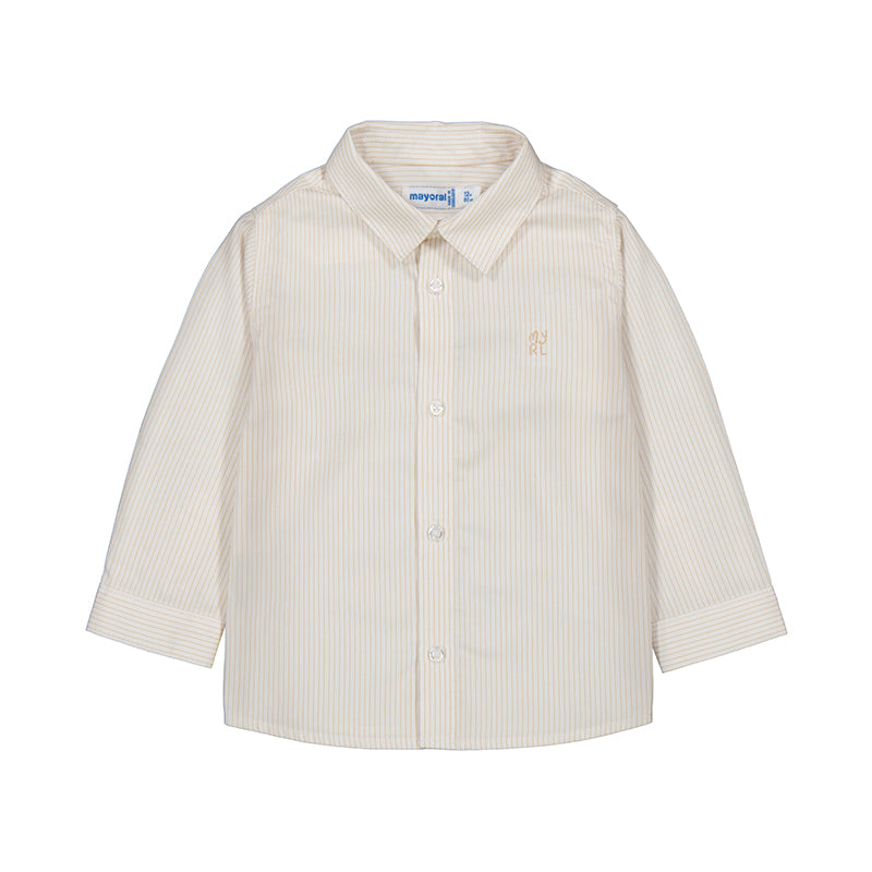 MAYORAL B Basic l/s shirt - latte -  18M