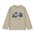 MAYORAL B L/s "truck" shirt - bark - 10