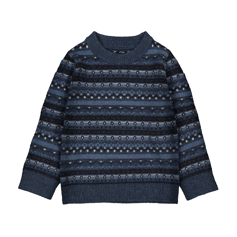 MAYORAL B Jacquard jumper - steel - 4