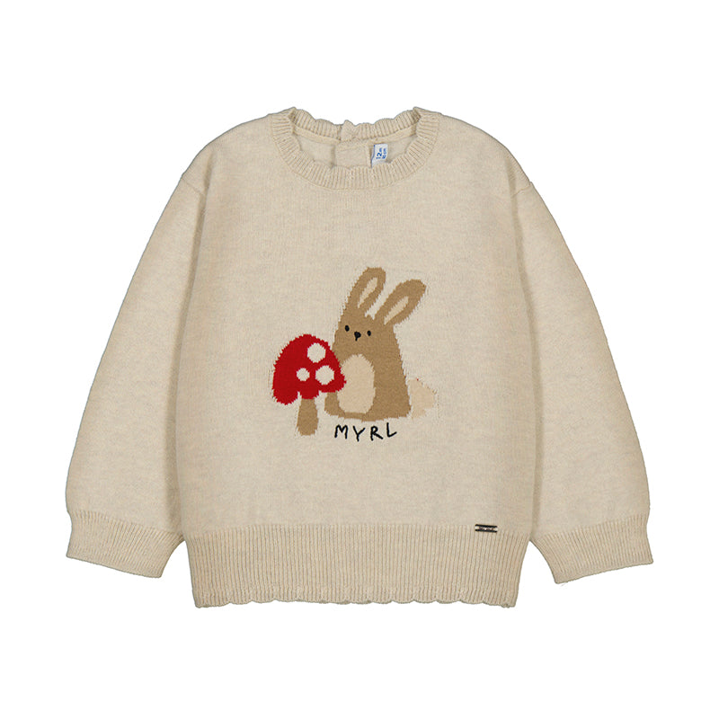 MAYORAL G Jacquard jersey - oat - 3
