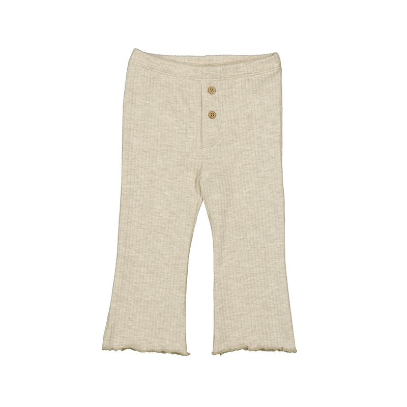 MAYORAL G Ribbed flare legging - h. sand -  18M