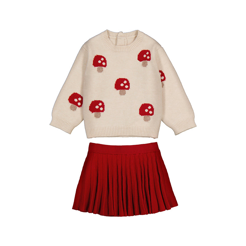 MAYORAL G Tricot skirt - red - 3