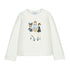 MAYORAL G L/s shirt dress - cream/ navy - 7