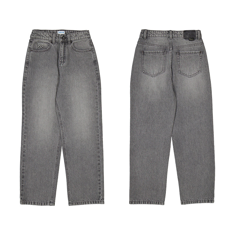 MAYORAL G Relax long denim pants - grey - 10
