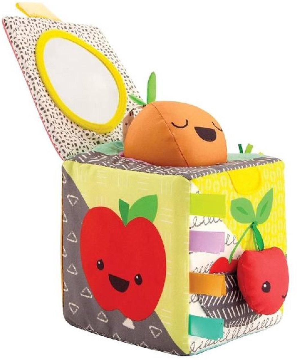 INFANTINAO Peek & seek sensory discovery cube fruit